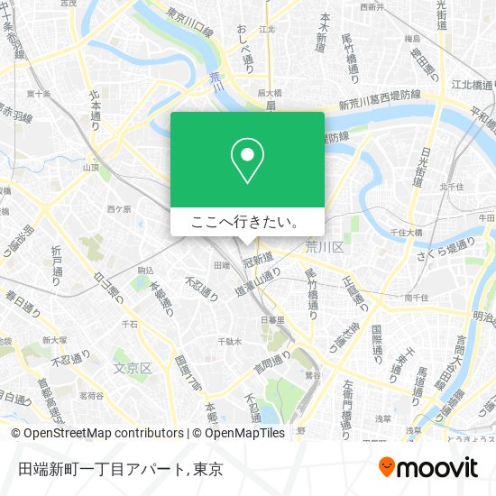 田端新町一丁目アパート地図