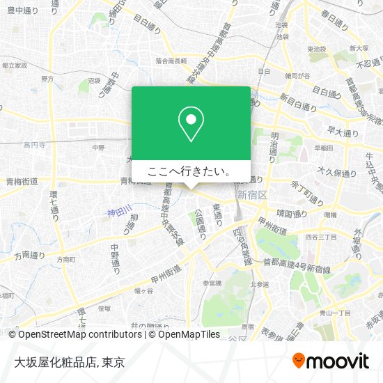 大坂屋化粧品店地図
