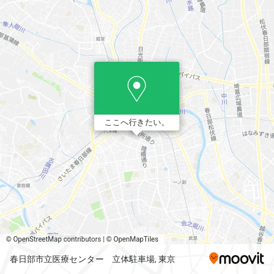 春日部市立医療センター　立体駐車場地図