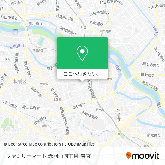 ファミリーマート 赤羽西四丁目地図