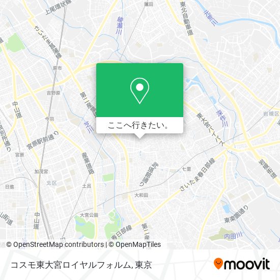 コスモ東大宮ロイヤルフォルム地図