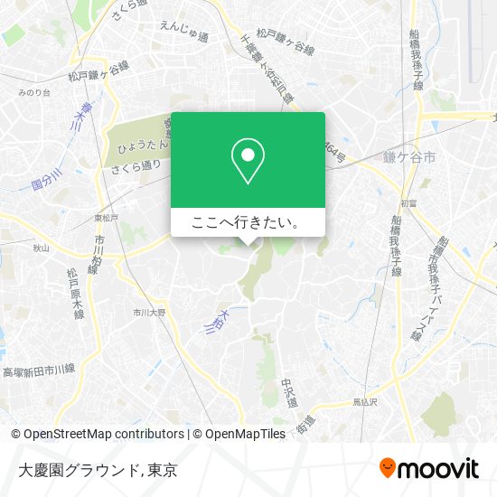 大慶園グラウンド地図