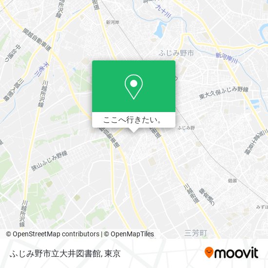 ふじみ野市立大井図書館地図