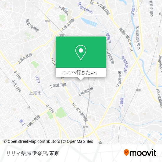 リリィ薬局 伊奈店地図