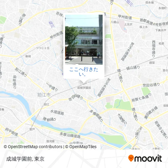 成城学園前地図