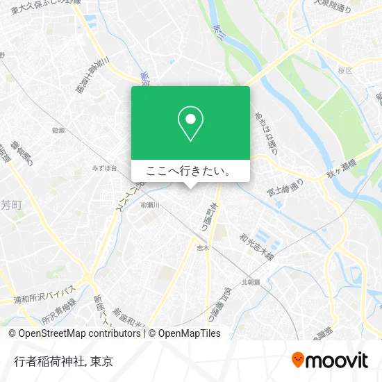 行者稲荷神社地図