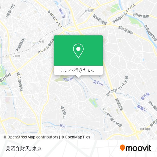 見沼弁財天地図