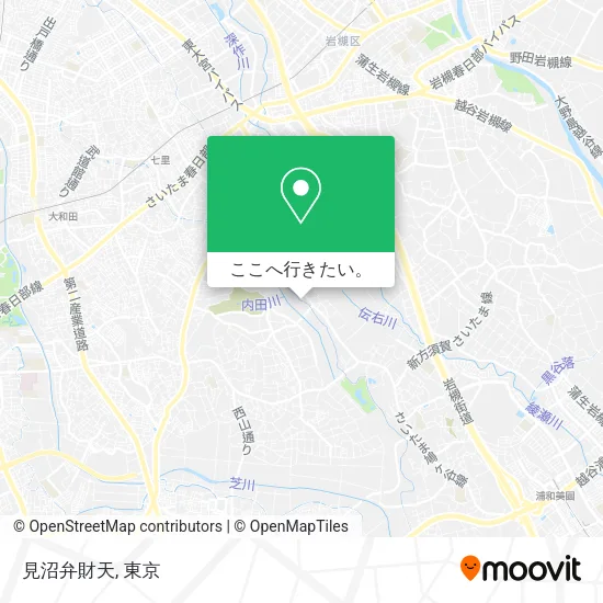 見沼弁財天地図