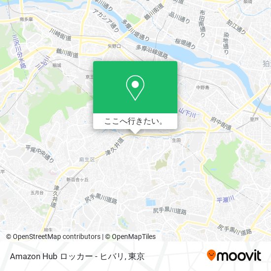 Amazon Hub ロッカー - ヒバリ地図