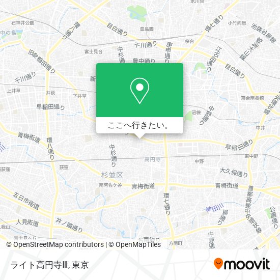 ライト高円寺Ⅲ地図