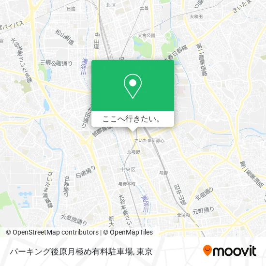 パーキング後原月極め有料駐車場地図