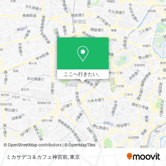 ミカサデコ＆カフェ神宮前地図