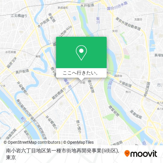 南小岩六丁目地区第一種市街地再開発事業(Ii街区)地図