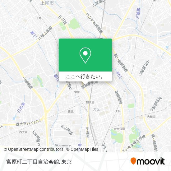 宮原町二丁目自治会館地図