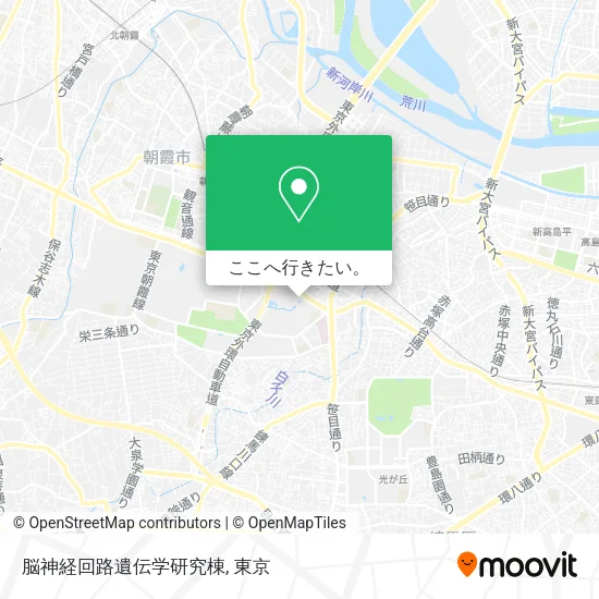 脳神経回路遺伝学研究棟地図