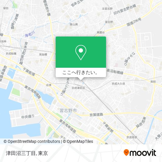 津田沼三丁目地図