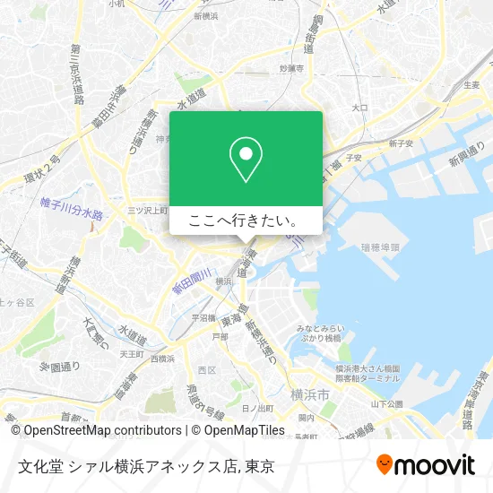文化堂 シァル横浜アネックス店地図
