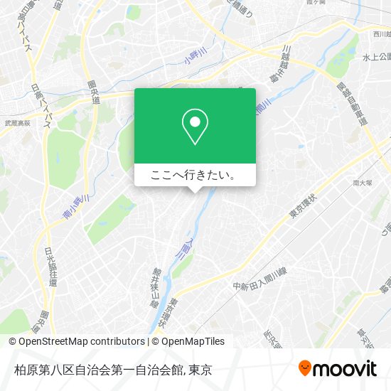 柏原第八区自治会第一自治会館地図