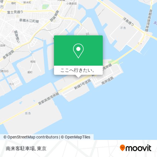 南来客駐車場地図