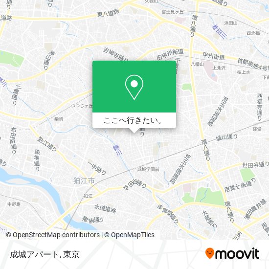 成城アパート地図