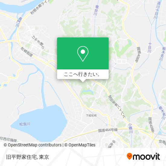 旧平野家住宅地図