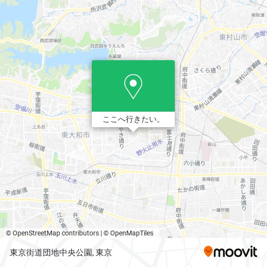 東京街道団地中央公園地図