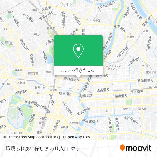 環境ふれあい館ひまわり入口地図