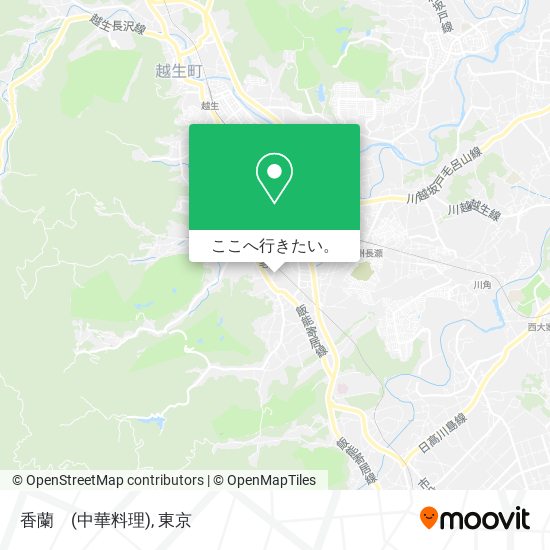 香蘭　(中華料理)地図