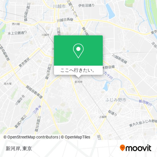 新河岸地図