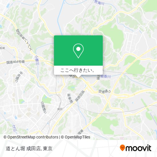 道とん堀 成田店地図