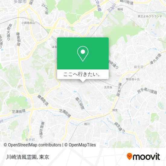 川崎清風霊園地図