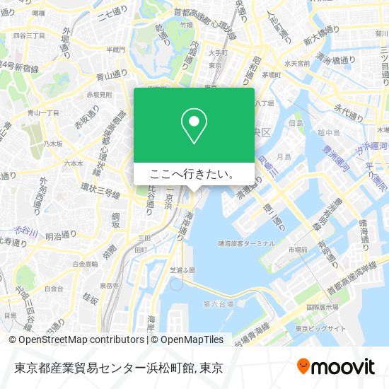 東京都産業貿易センター浜松町館地図
