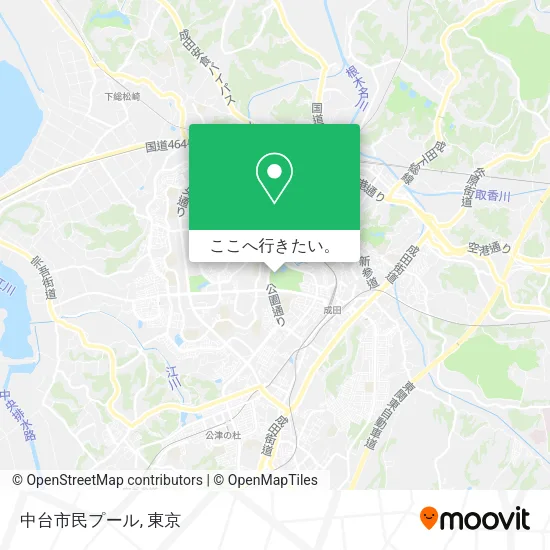 中台市民プール地図