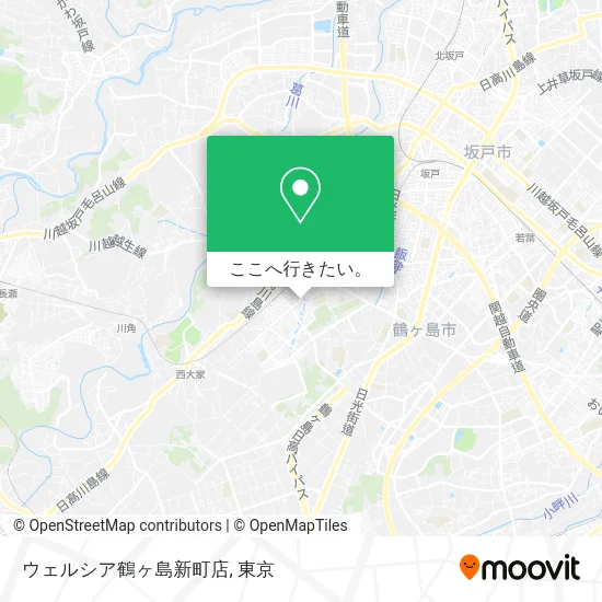 ウェルシア鶴ヶ島新町店地図