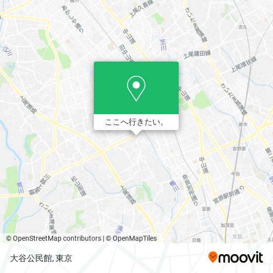 大谷公民館地図