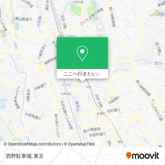 西野駐車場地図
