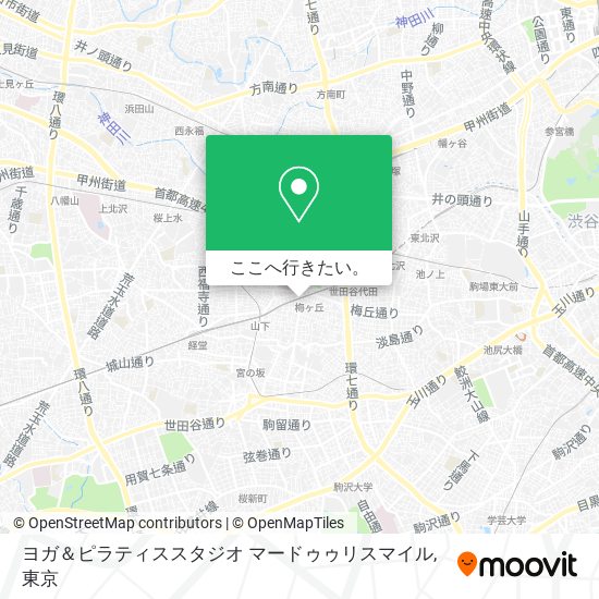 ヨガ＆ピラティススタジオ マードゥゥリスマイル地図