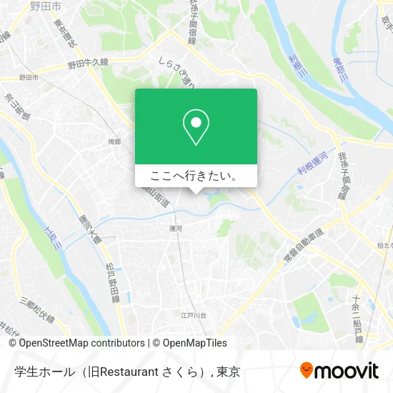 学生ホール（旧Restaurant さくら）地図