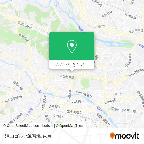 滝山ゴルフ練習場地図