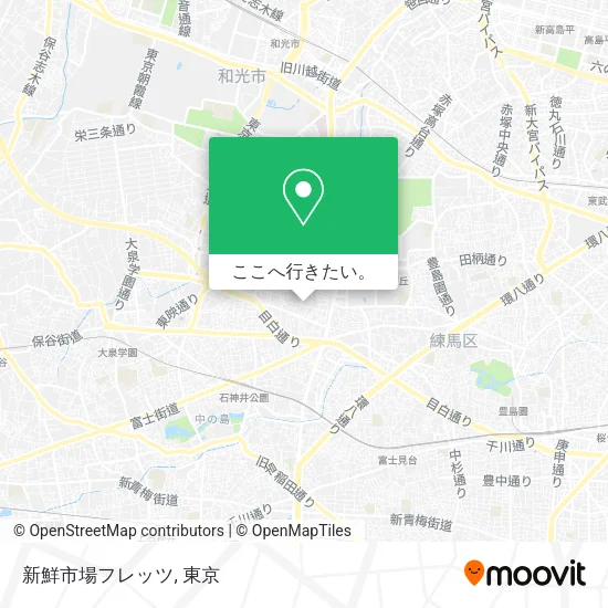 新鮮市場フレッツ地図