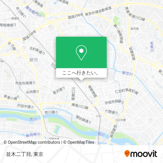 並木二丁目地図