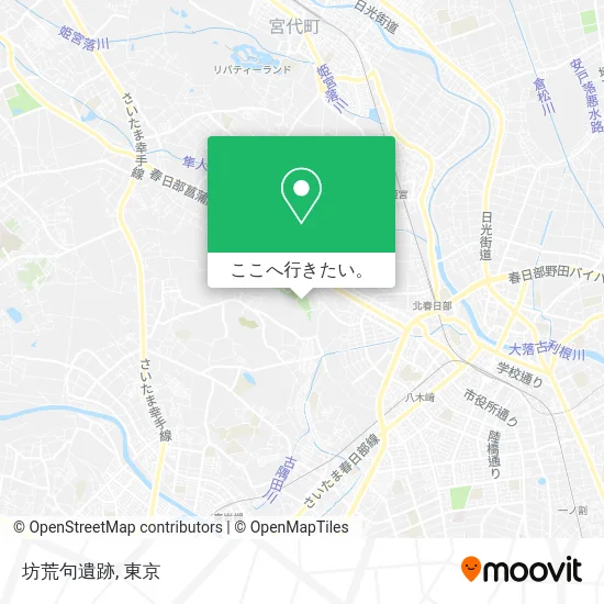 坊荒句遺跡地図
