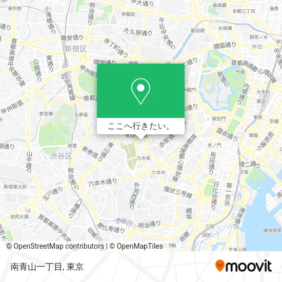 南青山一丁目地図