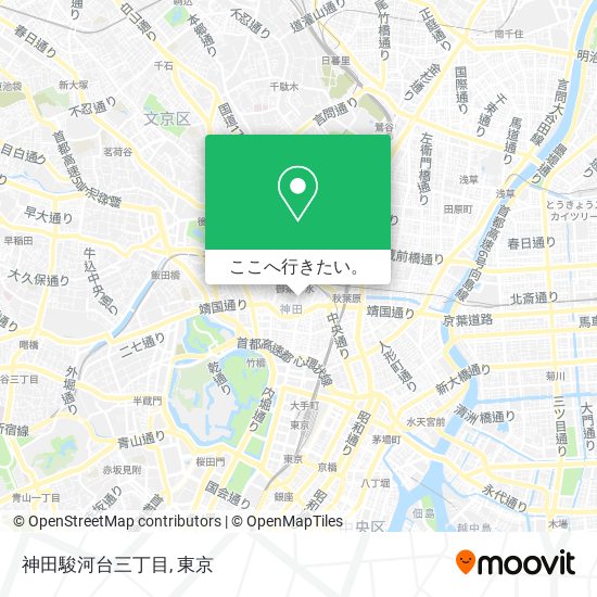 神田駿河台三丁目地図