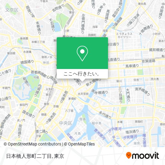 日本橋人形町二丁目地図