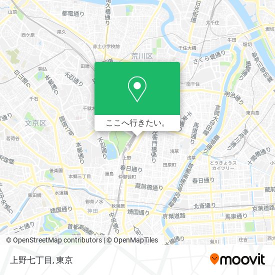 上野七丁目地図