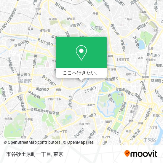 市谷砂土原町一丁目地図