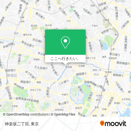 神楽坂二丁目地図