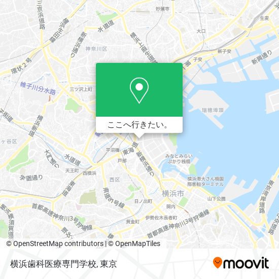 横浜歯科医療専門学校地図