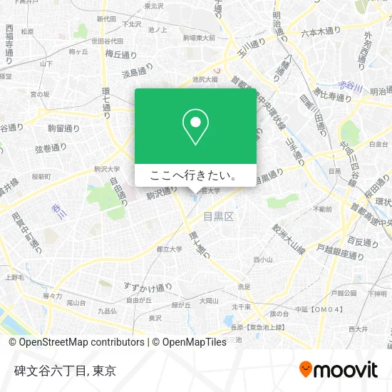 碑文谷六丁目地図